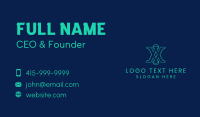 Digital Software Letter X Business Card
