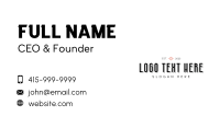 Corporate Professional Wordmark Business Card