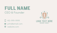 Floral Traditional Acupuncture  Business Card