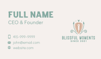 Floral Traditional Acupuncture  Business Card Design