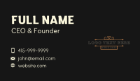 Elegant Fancy Restaurant Business Card