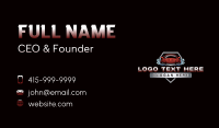 Car Wash Detailing Garage Business Card