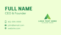 Arrow Ecology Letter A Business Card Design