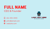 Money Mustache Hat Business Card