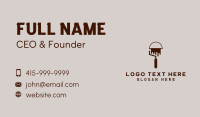 Paint Roller Bucket Business Card Design