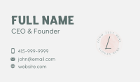 Dotted Emblem Lettermark Business Card Design