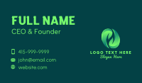 Nature Leaf Hands Business Card Design