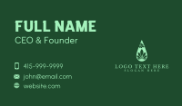 Marijuana Plant Droplet  Business Card Design