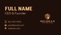 Castle Tower Shield Business Card