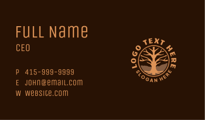  Organic Tree Nature Business Card