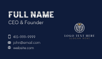 Luxury Lion Crown Business Card Design