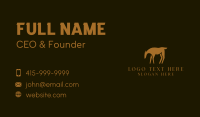 Wild Deer Animal  Business Card Design