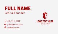 Red Pen Fortress  Business Card
