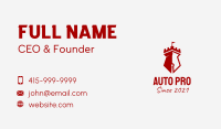 Red Pen Fortress  Business Card