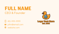 Water Duckling Toy Business Card Design