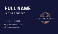 Ornamental Business Card example 1