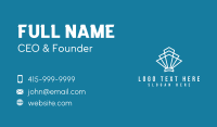 Geometric White Shell Business Card Design