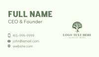 Tree Nature Wellness Business Card