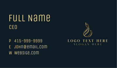 Luxury Wave Abstract Business Card