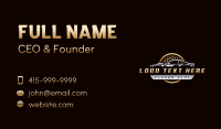 Car Detailing Garage Business Card