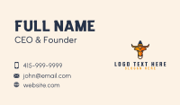 Mexican Bull Mascot Business Card Design