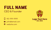 Multicolor Gladiator Helmet  Business Card