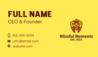 Multicolor Gladiator Helmet  Business Card