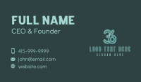 Milestone Celebration Number 36 Business Card