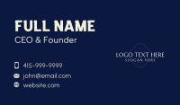 Elegant Diamond Wordmark Business Card