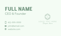 Natural Garden Badge Letter Business Card