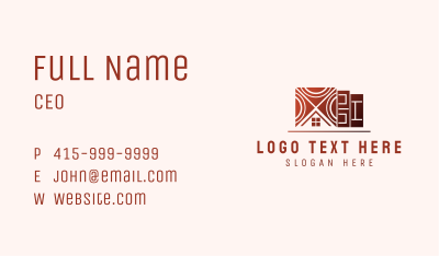 House Tiles Pavement Business Card