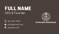 Minimalist Industrial Light Business Card