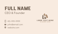 Construction Builder Letter H Business Card