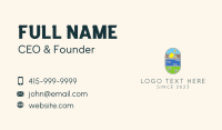 Nature Summer Tent Business Card Design