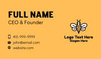 Monoline Bee Insect Business Card