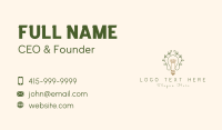 Leaf Vine Light Bulb Business Card