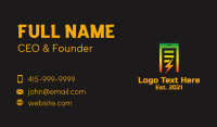 Mobile Phone Charger Business Card Design