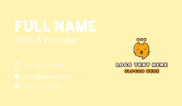 Cat Messaging App Business Card Design