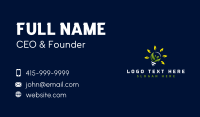 Leaf Bulb Electricity Business Card