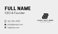 Letter B Business Card example 4