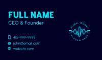 Tech Wave Frequency Business Card