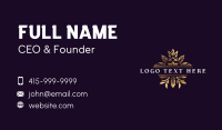 Floral Elegant Crest Business Card