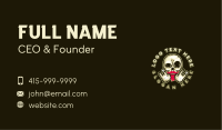 Rockstar Skull Beard Business Card