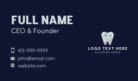 Tooth Robot Mascot Business Card