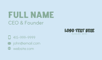 Rustic Enterprise Wordmark Business Card