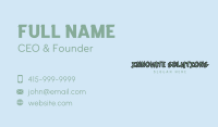 Rustic Enterprise Wordmark Business Card