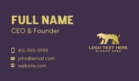 Gold Tiger Animal Business Card