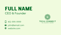 Natural Leaf Lettermark  Business Card