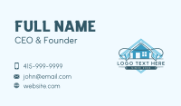 House Power Wash Sanitation Business Card