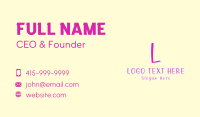 Cute Business Card example 3